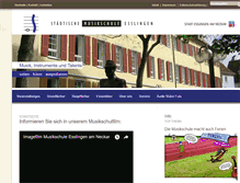 Tablet Screenshot of musikschule.esslingen.de